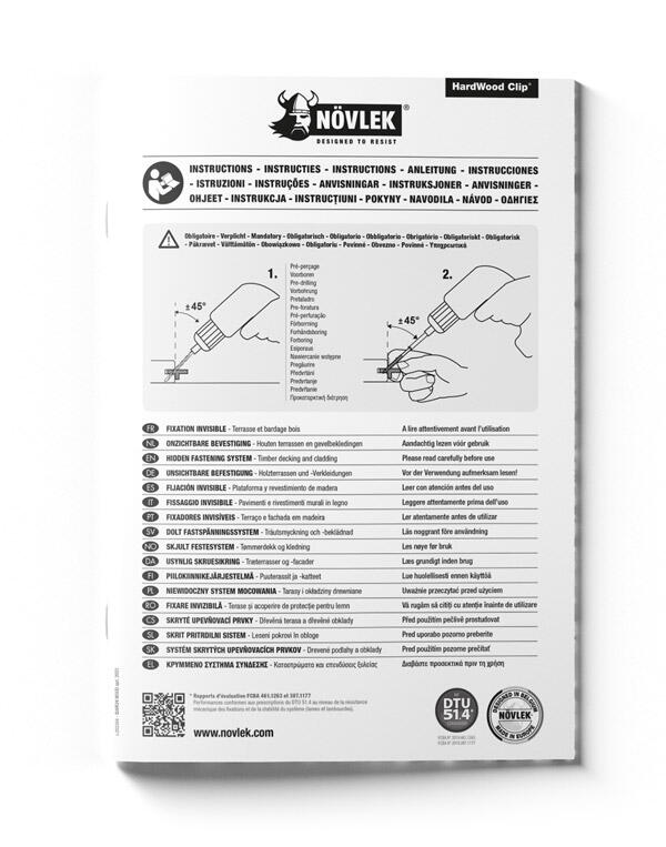 Instructions HardWood Clip