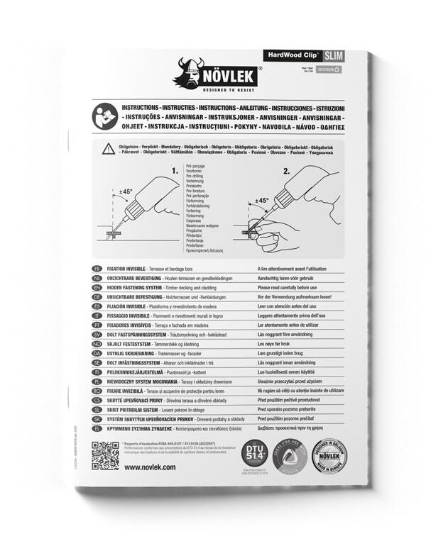 Instructions HardWood Clip Slim